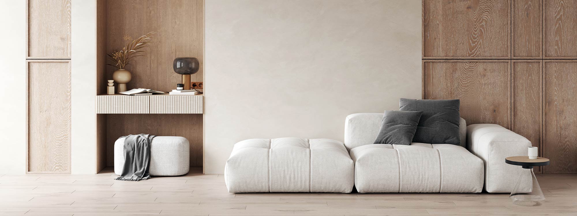 wood flooring in living room